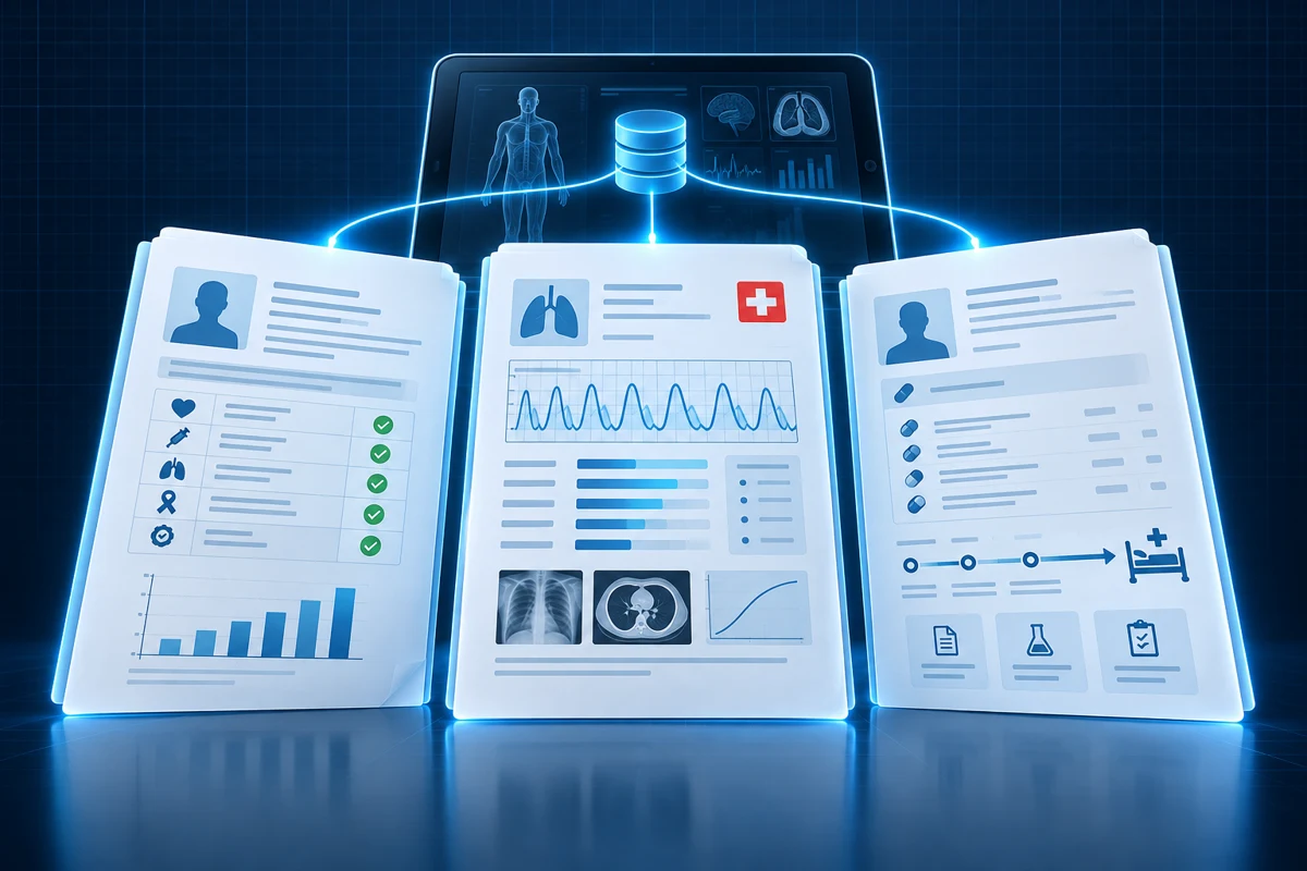 Trois synthèses cliniques issues des données du patient : qualité, codage et transfert