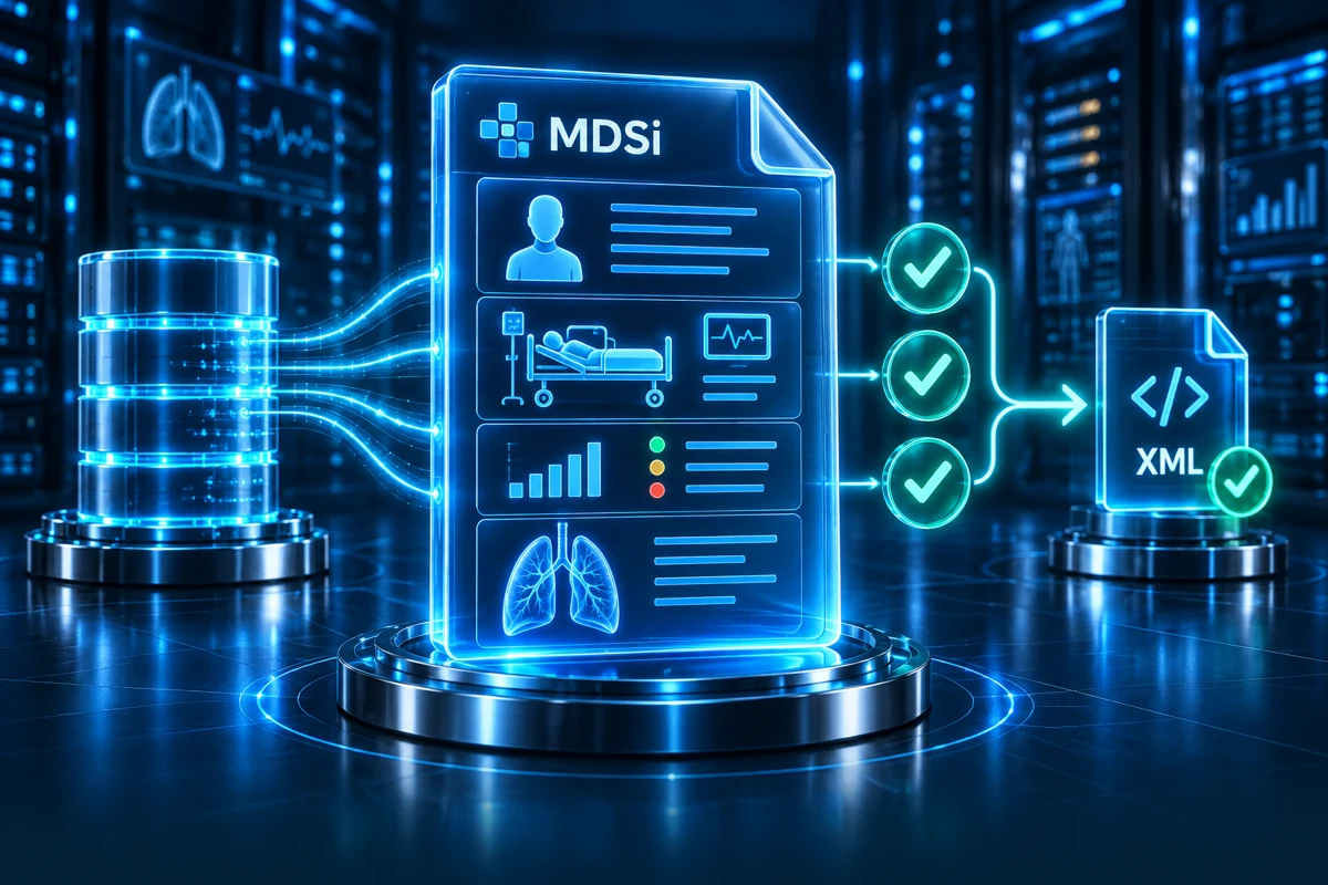 Fichier MDSi structuré, contrôlé et préparé pour son export XML