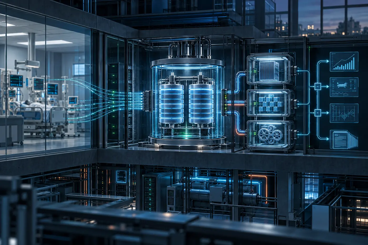Architecture technique ICU DATA EXPERT découplée du logiciel clinique et organisée en modules fiables